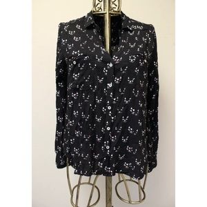 Maeve Cat Kitty Conversationalist Blouse Shirt